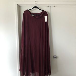 Jenny Yoo Wine colored Skirt